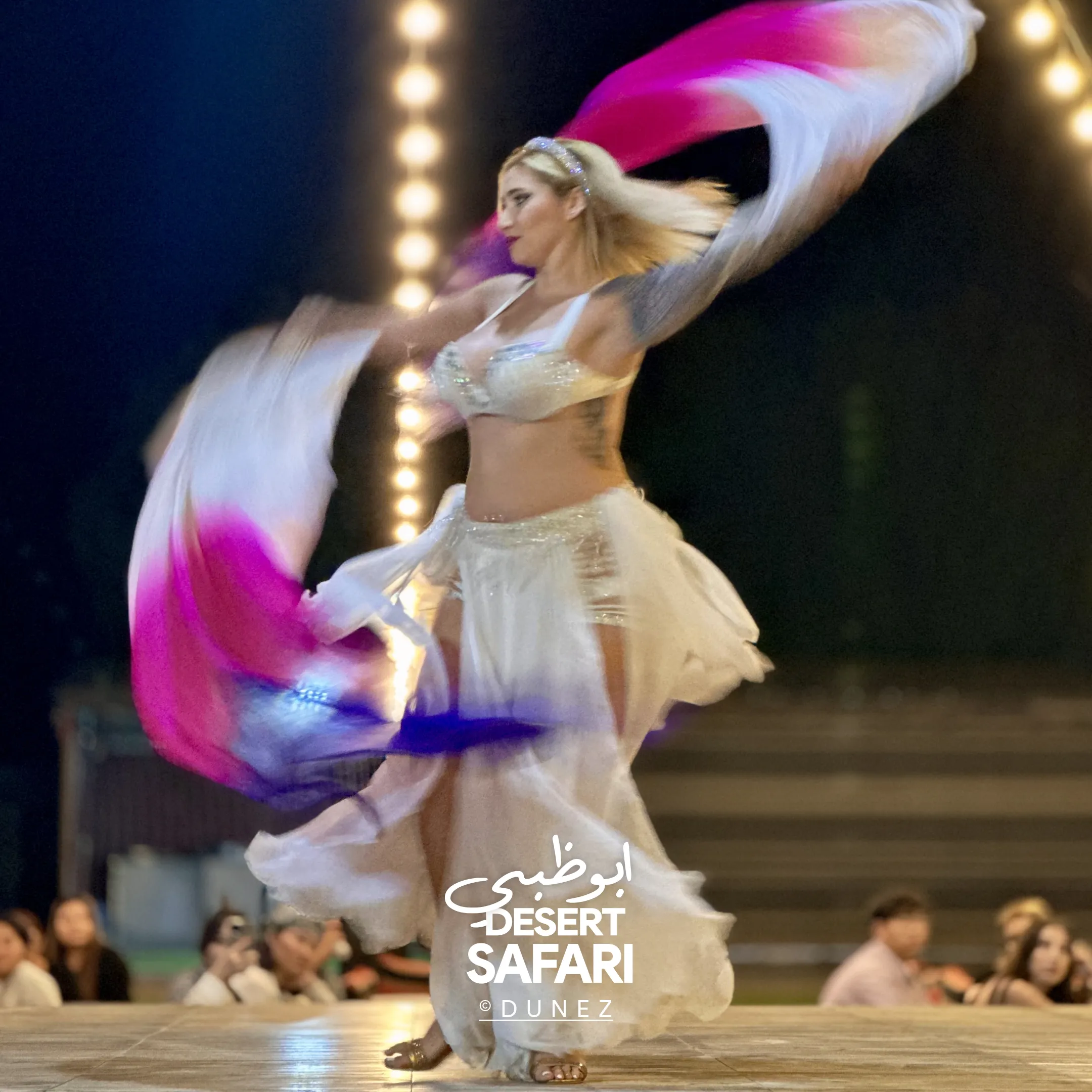 live belly dance in desert safari